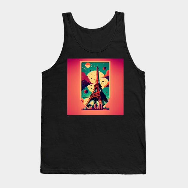 Paris Tank Top by ArtFactoryAI